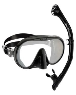 kit snorkeling Cressi, máscara Musa unisex, snorkel Scilla Dry, equipo de snorkel viaje, DM425050 snorkeling